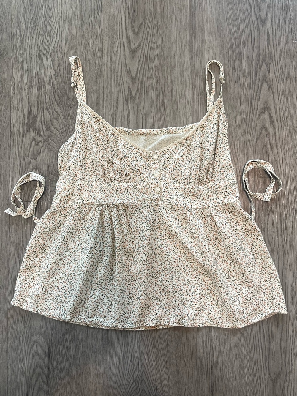 Brandy Melville floral baby doll cami